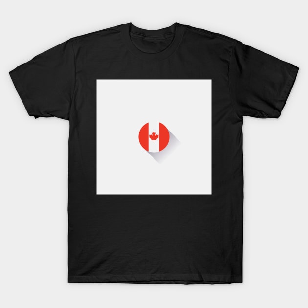 Minimal Canada Flag T-Shirt by TheVintageChaosCo.